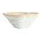 Hello Honey® 11.5" Tan & Blue Oyster Shaped Stoneware Bowl